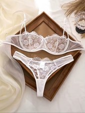 Damen Unterwäsche Set / Weiß
