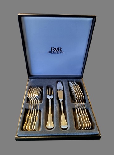Teiliges fischbesteck von - teiliges,