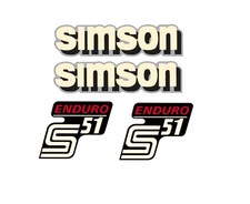 4 teiliger Simson S51 Enduro