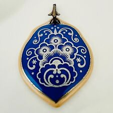 Vintage Porzellan Emaille Kettenanhänger von Rosenthal