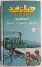 E. Blyton: 5 Freunde im Zeltlager + geraten in Schwierigkeiten | gebunden | TOP