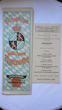Speisekarte Herzogliches Bräuhaus Tegernsee Berlin mit Tagesangebot 30.1.1967