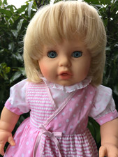große Zapf Puppe blond 62 cm