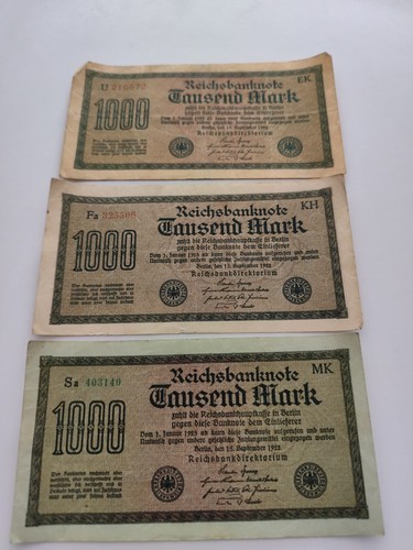 Reichsbanknote empire 1000 - 3,