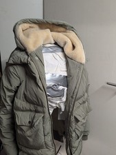 Embassy of Bricks and Logs Arctic Parka Khaki Teddyfell Gr. S/M NEUWERTIG“