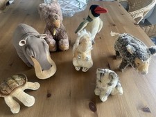 Sammlung Steiff Tiere Pinguin Wildschwein Teddy Pinguin Katze Schildkröte Nilpf