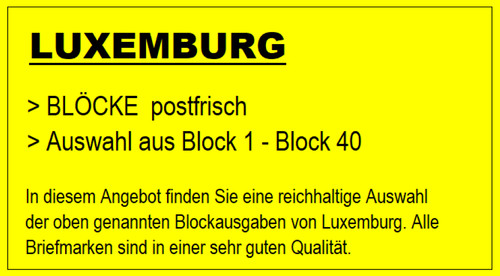 Luxemburg auswahl diverser - auswahl,