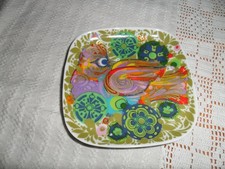 Teller Rosenthal Studio Linie Feuervogel Björn Wiinblad 11 X 11 cm 