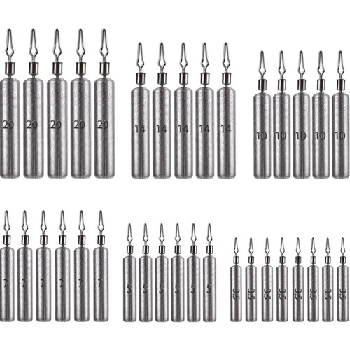 Angelgewichte set blei - angelgewichte,