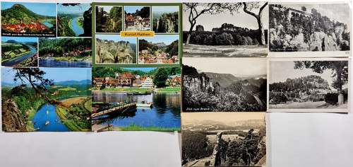 Ddr postkarten lot - lot, sachsen
