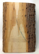 Lindenholz Brett mit Rinde zum