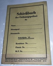 Schießbuch ,WK 2 Wehrmacht,Polizei blanko Vordruck 194_ 