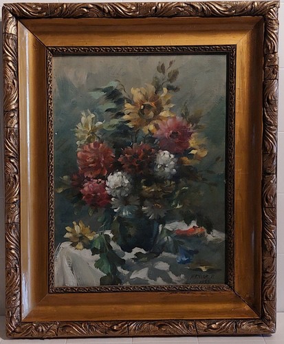 Vintage ölgemälde blumen - vintage,