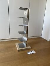 Ptolomeo Büchersäule - Eiche natur/Edelstahl poliert