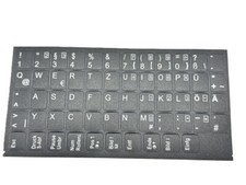 DEUTSCHE Tastatur aufkleber schwarz MATT 58 Tasten für ASUS EeePC 900