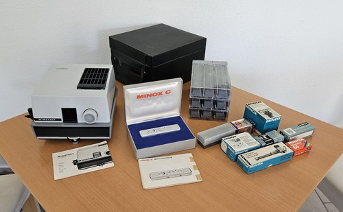 Minox mit diaprojektor - c,
