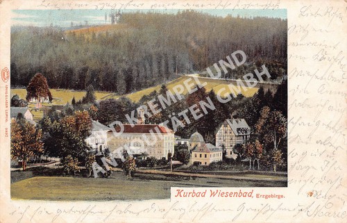 Postkarte kurbad wiesenbad - postkarte,