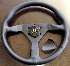 MOMO  Rennport Lenkrad "TYP V35" Schwarz  / KBA + ABE ideal für VW + Porsche 914