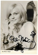 Original Autogrammkarte - Eva-Maria Hagen - original Unterschrift