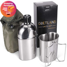 Edelstahl Feldflasche Set |