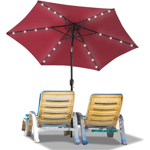 Sonnenschirm led solar 350cm - sonnenschirm,