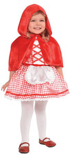 Karneval Kostüm Rotkäppchen Gr. 68 74 Kinder Mädchen Kleid + Umhang (80