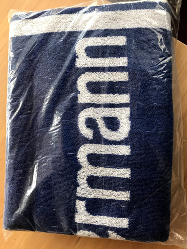 Handtuch groß blau mit - handtuch,