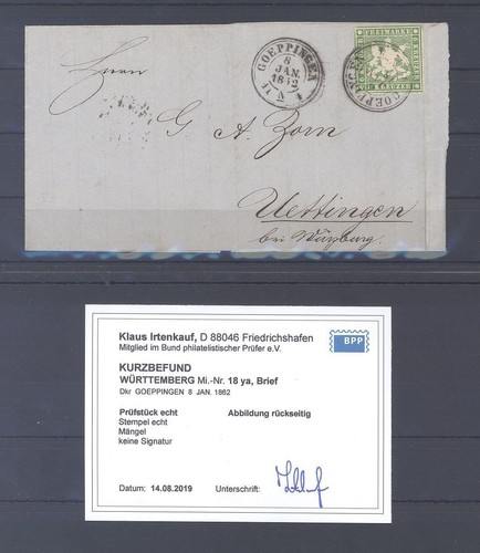 Württemberg brief michel - brief,