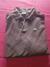 Lacoste Poloshirt Braun Herren Polo Kurzarm Elegant Shirt Größe 9