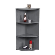 Eckregal Wandregal Ablageregal Standregal Küchenregal Badezimmer Regal 3 Ablagen