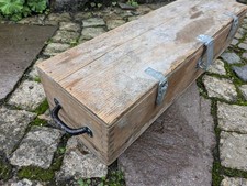 1 x alte dekorative Holzkiste 77cm x 12cm x 17cm groß Transportkiste Deko Retro
