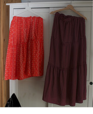 2 Langröcke in Orange und