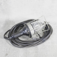 alte Handlampe  Werkstattlampe  Baulampe Gitter Schutz KFZ Vintage Lampe Retro