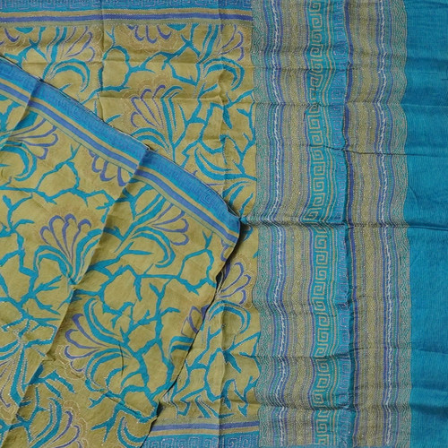 Vintage olivgrün saree 100 - olivgrün, 100%