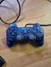 Sony PS2 Playstation 2 Controller in blau Transparent Original SCPH-10010