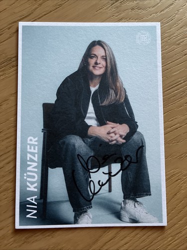 Autogrammkarte nia künzer dfb - autogrammkarte,