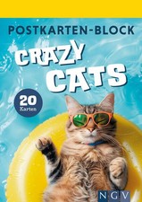Postkartenblock crazy cats - postkartenblock, |