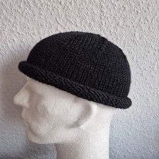 MERINO HERREN  ROLLRAND SYLTER MÜTZE KU BIS 54-60 CM  STRICK!