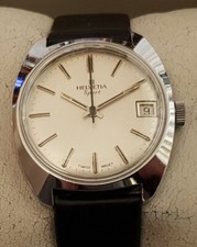 Vintage Armbanduhr Helvetia Sport – Handaufzug – Cal. FHF 96-4 – mit Datum