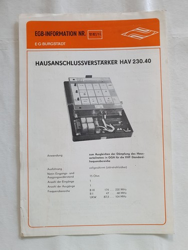 Hausanschlussverstärker hav - hausanschlussverstärker,