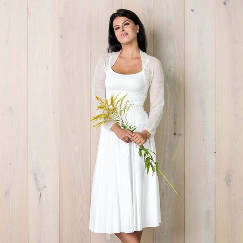 Ivory bridal hochzeit mohair - ivory,