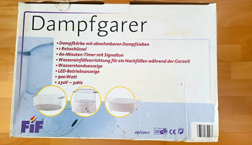 Fif elektro dampfgarer 900 - fif, elektro-dampfgarer