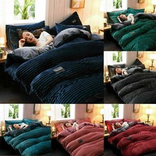 4 tlg Bettbezug-Set Flanell