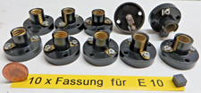 10 x Lampenfassung Lampensockel E 10 gut
