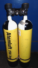 2x4 Liter 200 bar Doppelgerät Dräger mit TÜV Juni 2024, §H
