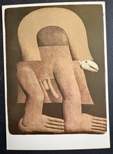 art postcard Horst Antes Figur