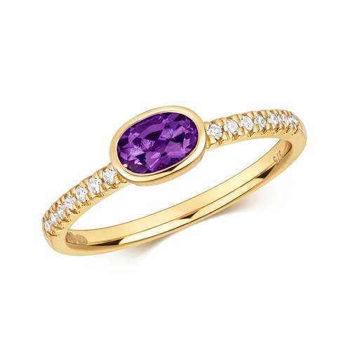 Ring gelbgold ovaler - ring,