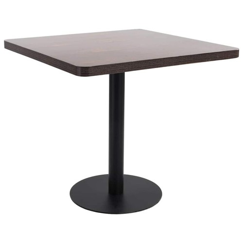 Bistrotisch dunkelbraun 80x80 - bistrotisch,