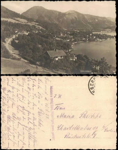 Ansichtskarte tegernsee - ansichtskarte,