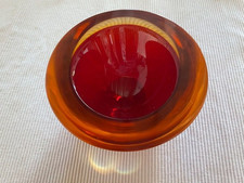 Seltener Murano Glas Aschenbecher Rot